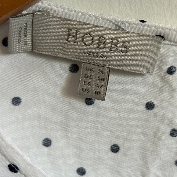 Hobbs London Polka Dot Blouse - Picture 4 of 8